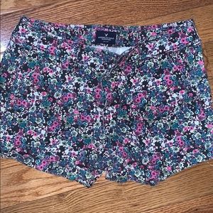 American Eagle floral midi short